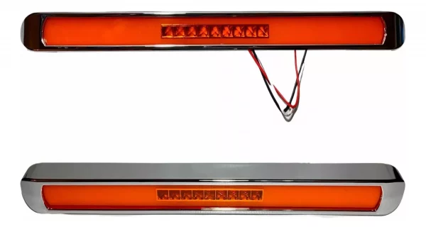 Barra De Plasma Con Leds Fijo Y Estrobo Color Ámbar