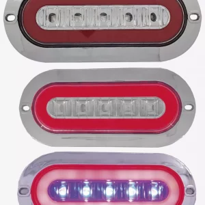 Plafon De Leds Rojo/azul 4 Funciones 12/24v