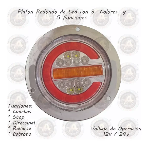 Plafon De Leds 3 Colores 4 Funciones - Image 2