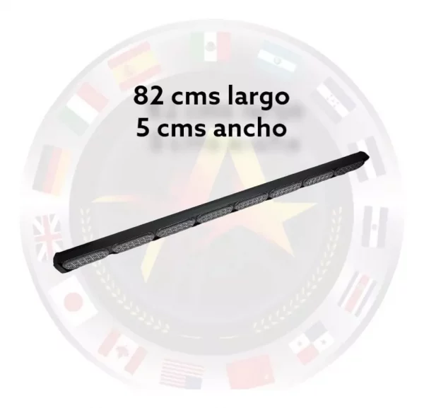 Barra De Leds 8 Módulos 96 Leds 12/24volts Ámbar Blanco - Image 3