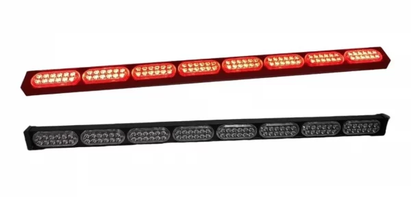 Barra De Leds 8 Módulos 14 Funciones 12-24v Rojo/Rojo