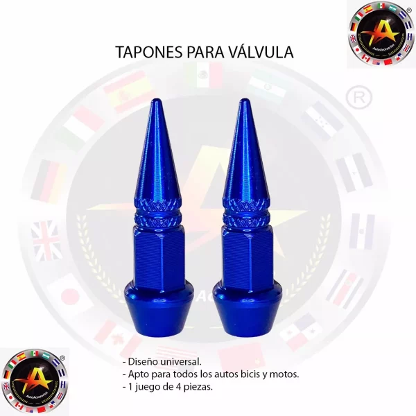 Tapón De Válvula Tipo Pico Alto Color Azul - Image 2