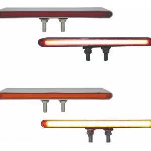 Barra De Plasma Tipo Direcionales Dual Color Ámbar/Rojo Alta/Baja
