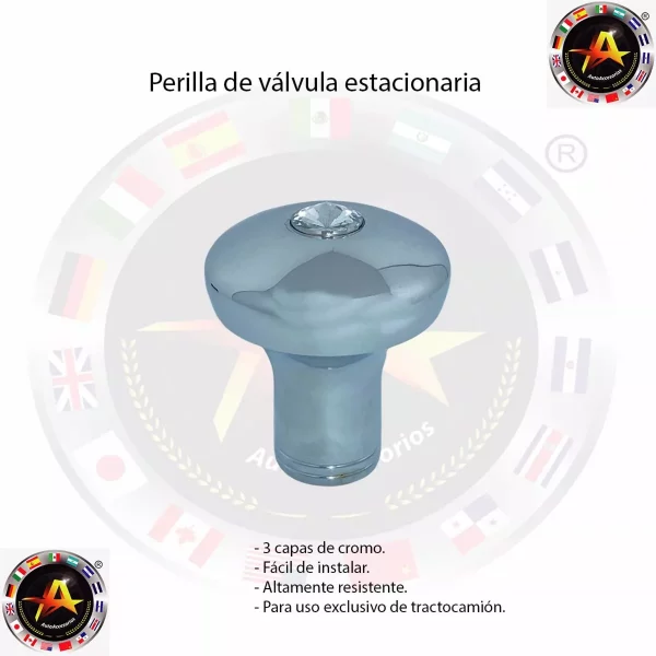 PERILLA PARA VÁLVULA ESTACIONARIA CON GEMA SILVER - Image 4