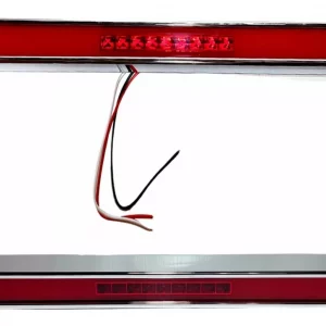 Barra De Plasma Con Leds Fijo Y Estrobo Color Rojo