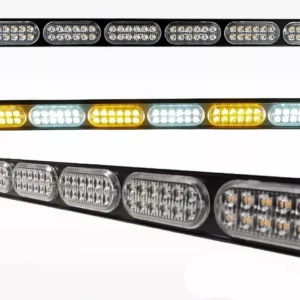 Barra De Leds 8 Módulos 96 Leds 12/24volts Ámbar Blanco
