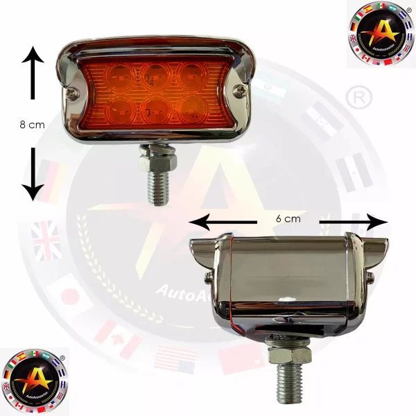 Plafón Lateral Direccional 12 Leds Ámbar Rojo - Image 2
