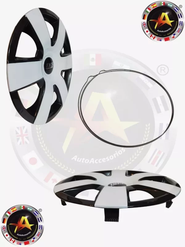 TAPON DE RHIN 15 BICOLOR PLATA/NEGRO - Image 2