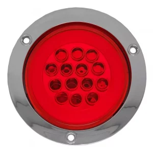 Plafón De Leds Y Plasma Rojo 12-24v 4 Funciones