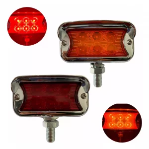 Plafón Lateral Direccional 12 Leds Ámbar Rojo