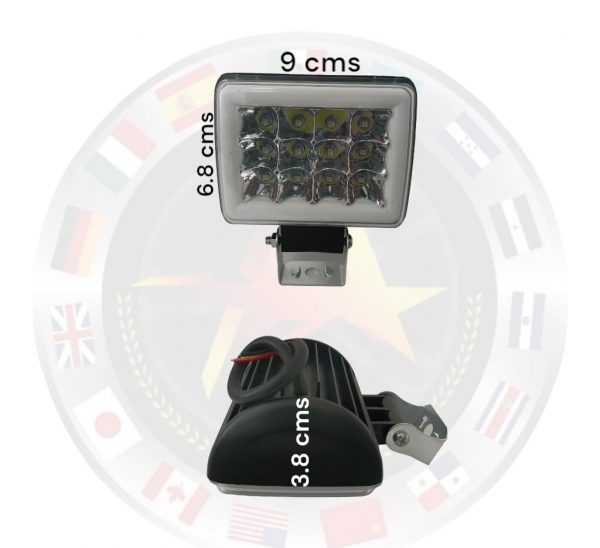 Faro De 12 Leds Estrobo Y Fija Azul/Blanco - Image 3
