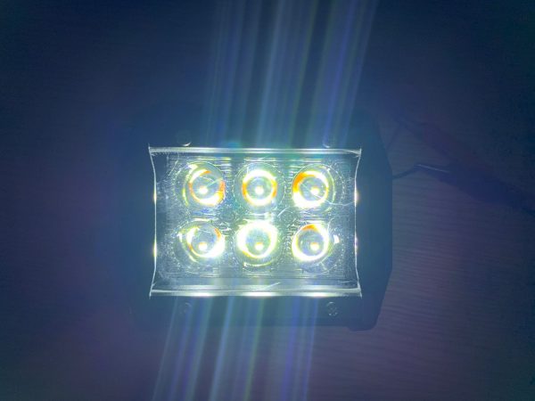 Faro De 6 Leds Blanco-ambar Fijo Y Estrobo 12 -24 Volts - Image 4