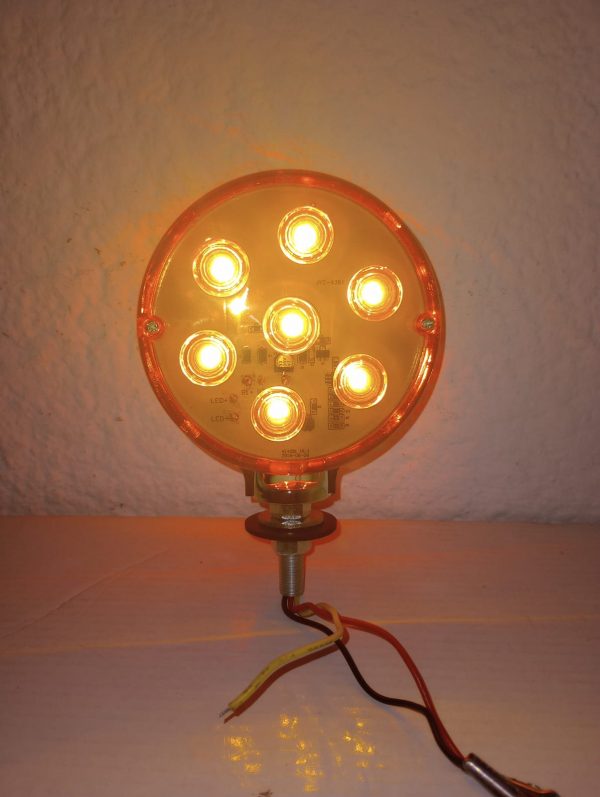Plafón Redondo De 7 Potentes Leds 12v Rojo/Ambar - Image 5