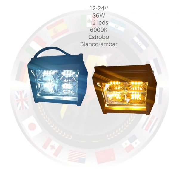 Faro De 12 Leds Dually 2 Funciones - Image 4