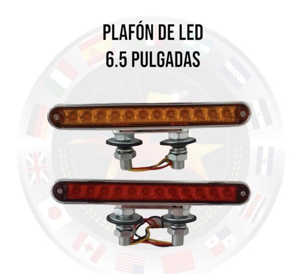 Plafón De Led Universal 10-30v 6.5" Bicolor Ámbar/Rojo - Image 2