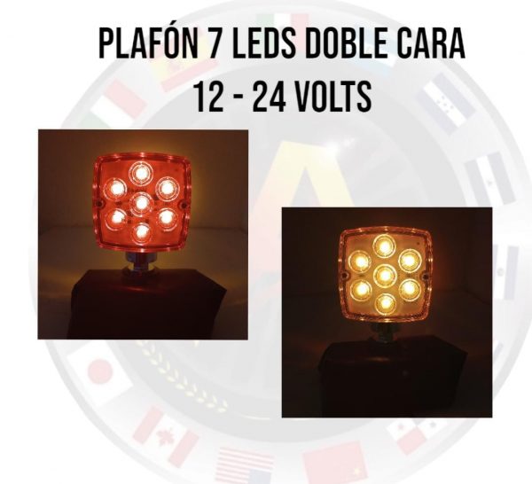 Plafon 7 Leds Doble Cara 12-24v Rojo/Ambar - Image 6
