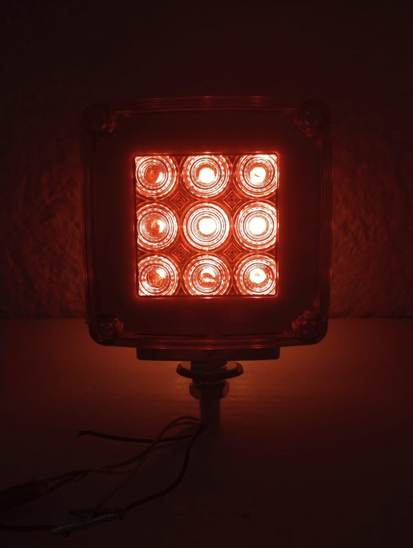 Plafón Cuadrado Led Y Plasma Doble Cara Ambar / Rojo - Image 6