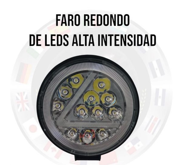 Faro Redondo De Led Alta Intensidad 12-24v Azul/Blanco - Image 4