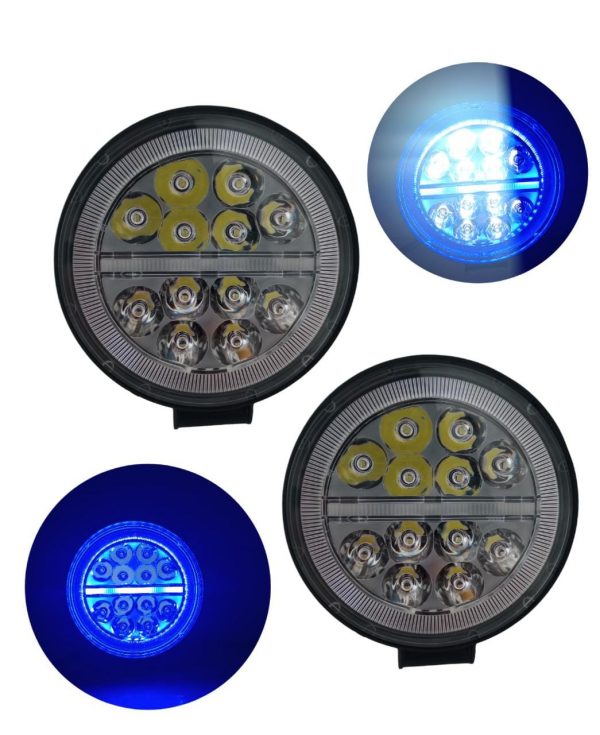 Faro Redondo De Led Alta Intensidad Luz Fija/estrobo