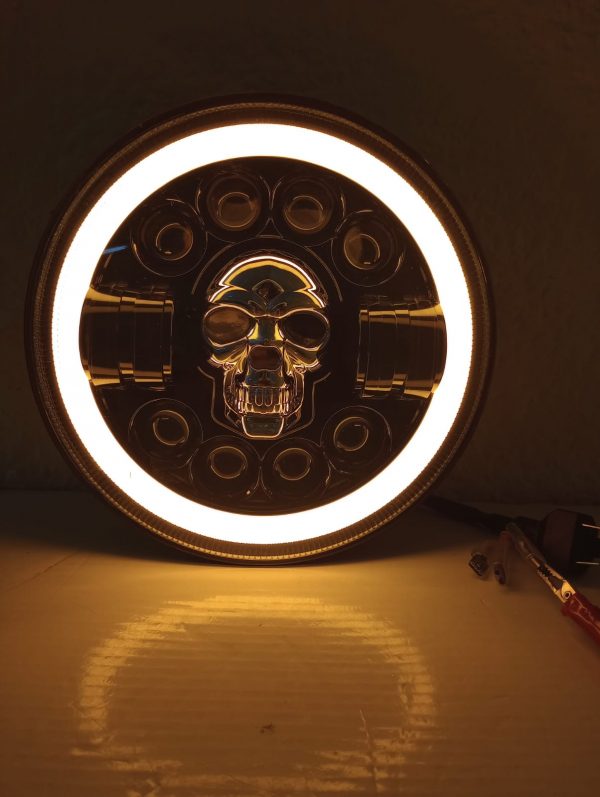 Faro Calavera Con Led Y Plasma 7 Pulgadas 12v - Image 15