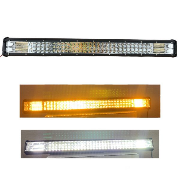 Barra De Leds Blanco-ambar Fijo Y Estrobo