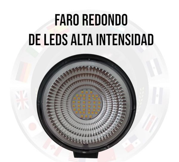 Faro Redondo De Led Alta Intensidad 12-24v Ambar/Blanco - Image 2