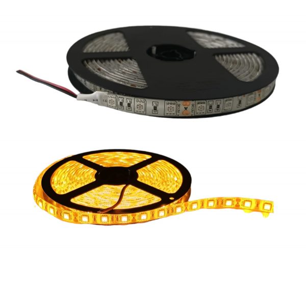 Tira De Led Flexible 5 Metros Color Ambar