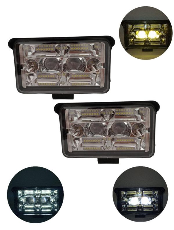 Faro Rectangular De Super Potentes Leds