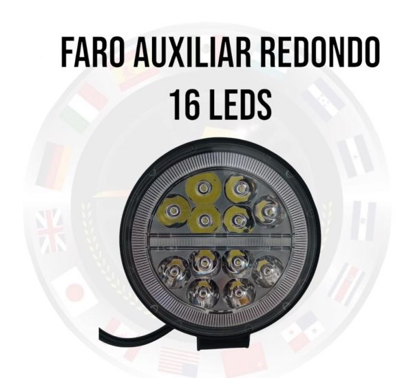 Faro Redondo De Led Alta Intensidad Luz Fija/estrobo - Image 3