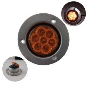 Plafón De 7 Leds 3 Pulgadas Luz Ambar