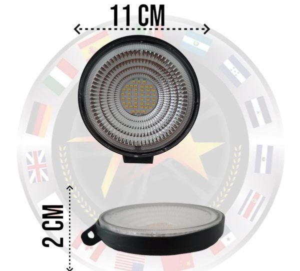 Faro Redondo De Led Alta Intensidad 12-24v Ambar/Blanco - Image 4