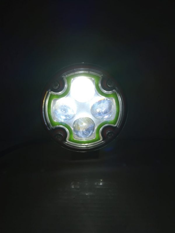 Faro Redondo Juego De Led Blanco Con Aro Verde 12v 27w - Image 6