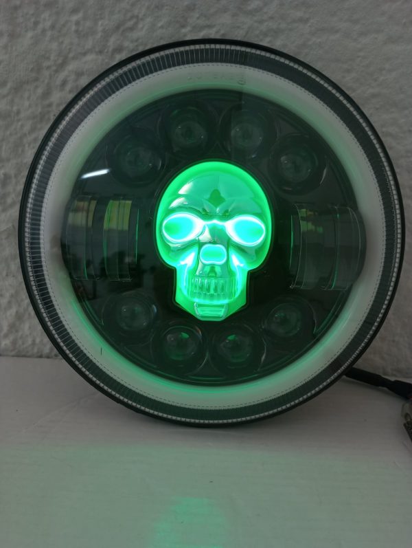 Faro Calavera Con Led Y Plasma 7 Pulgadas 12v - Image 11
