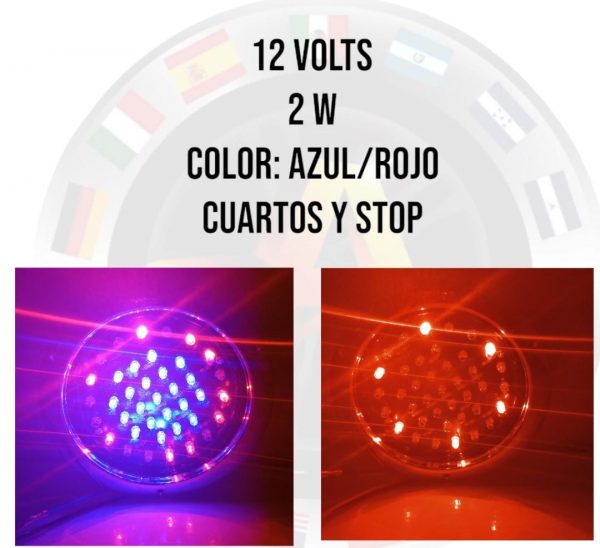 Plafón De Led Universal 12v 2 Funciones Cuartos Y Stop - Image 5