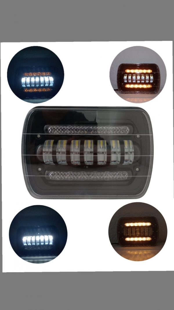 Faro Principal De Led 7 pulgadas Ambar/Blanco - Image 4