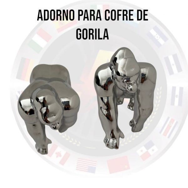 Adorno Para Cofre Gorila King Cromado - Image 2