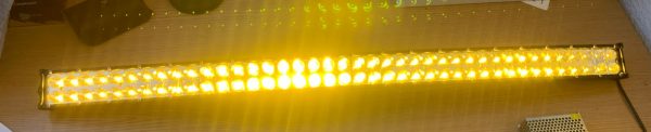 Barra Curva De 80 Leds Blanco-ambar Fijo Y Estrobo De 105 Cm - Image 5