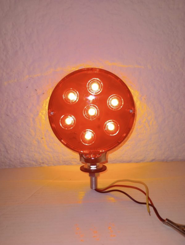 Plafón Redondo De 7 Potentes Leds 12v Rojo/Ambar - Image 6