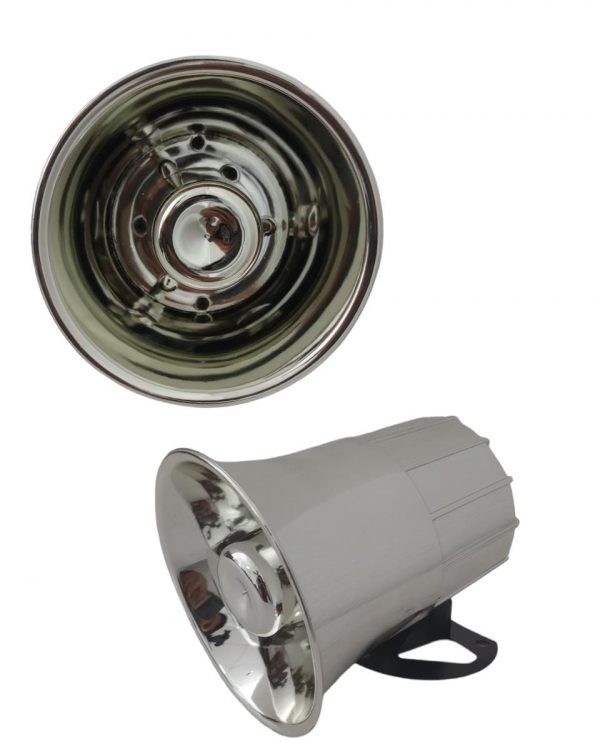 Sirena Claxon 5 Tonos Cromada Muy Potente 12v