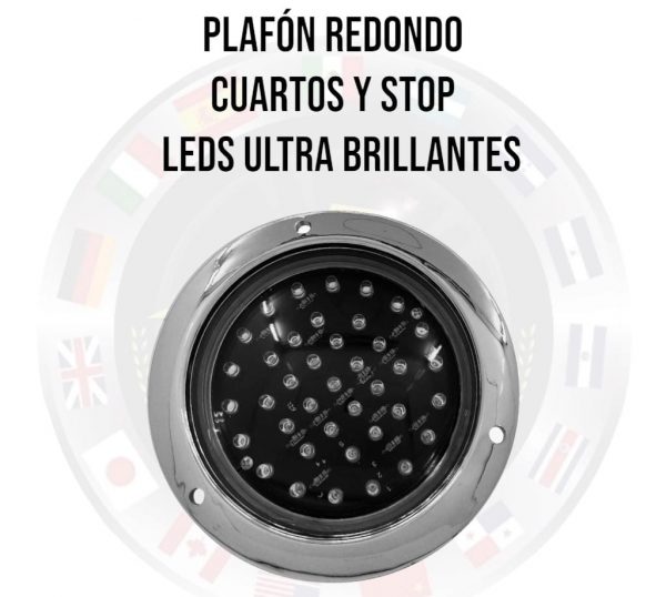 Plafón De Led Universal 12v 2 Funciones Cuartos Y Stop - Image 4