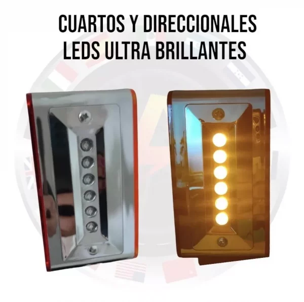 Plafón Led Cuadrado Cuartos Y Stop Izquierdo - Image 2