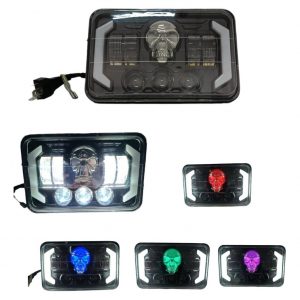 Faro Unidad Rectangular De Calavera 12v 65w 5"