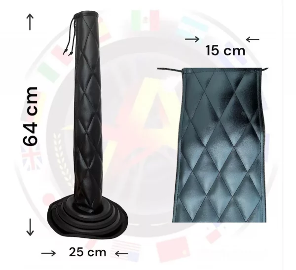 Funda Negra Para Palanca De Camion Base Redonda Sin Estoperol - Image 2