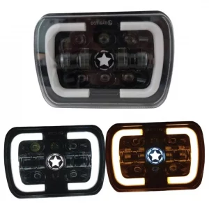 Unidad Rectangular 7pul Con 15 Super Leds, Lupa 9-30v 45w
