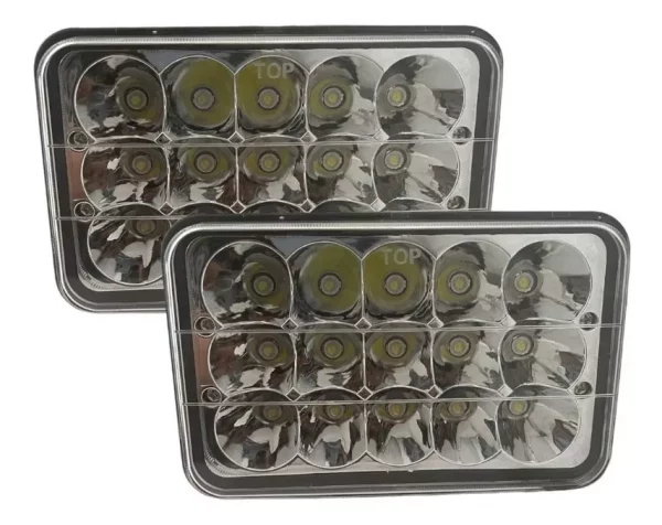 Faro Unidad Rectangular De 15 Potentes Leds