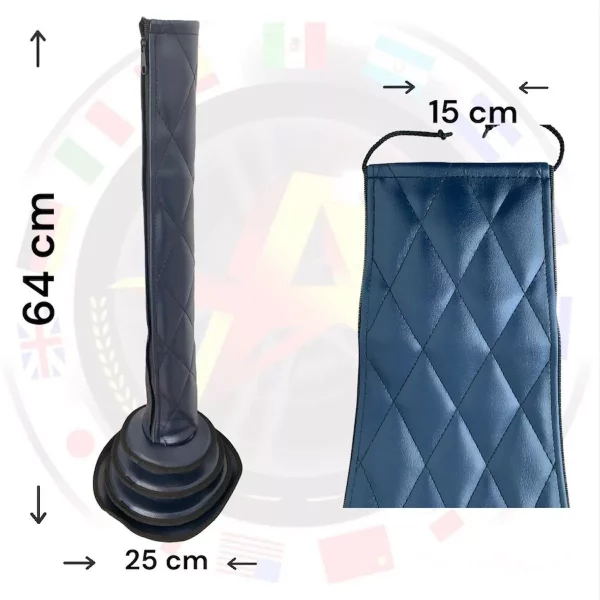 Funda Azul Marino Para Palanca De Camion Base Redonda Sin Estoperol - Image 2