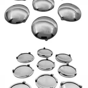 Tapón Pija Tapicería Fln 2cm Diam Cromado 10 Piezas