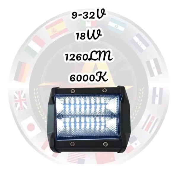 Faro Super Potente De Leds 12-24v 18w - Image 3