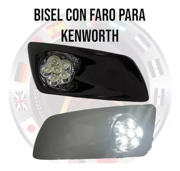 Bisel Negro Con Faro Neblinero Derecho Kenworth T660 - Image 2