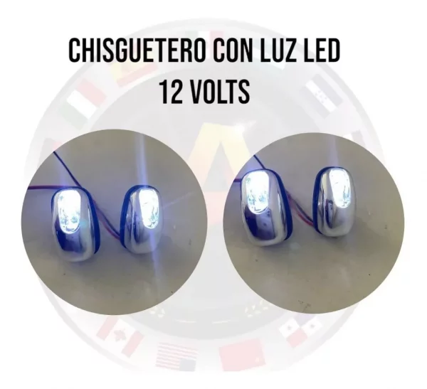 Chisguetero Cromado Con Luz Led Blanca - Image 3